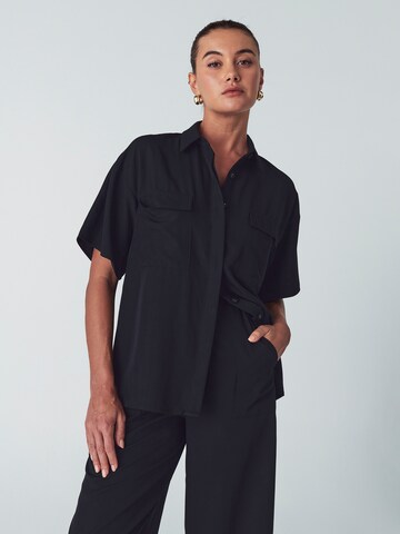 Camicia da donna 'Valle' di Willa in nero: frontale