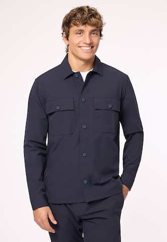 ROY ROBSON Regular Fit Freizeithemd in Blau