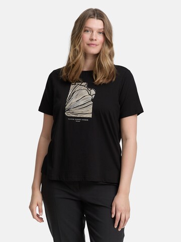 Tom Tailor Women + Shirt in Zwart: voorkant