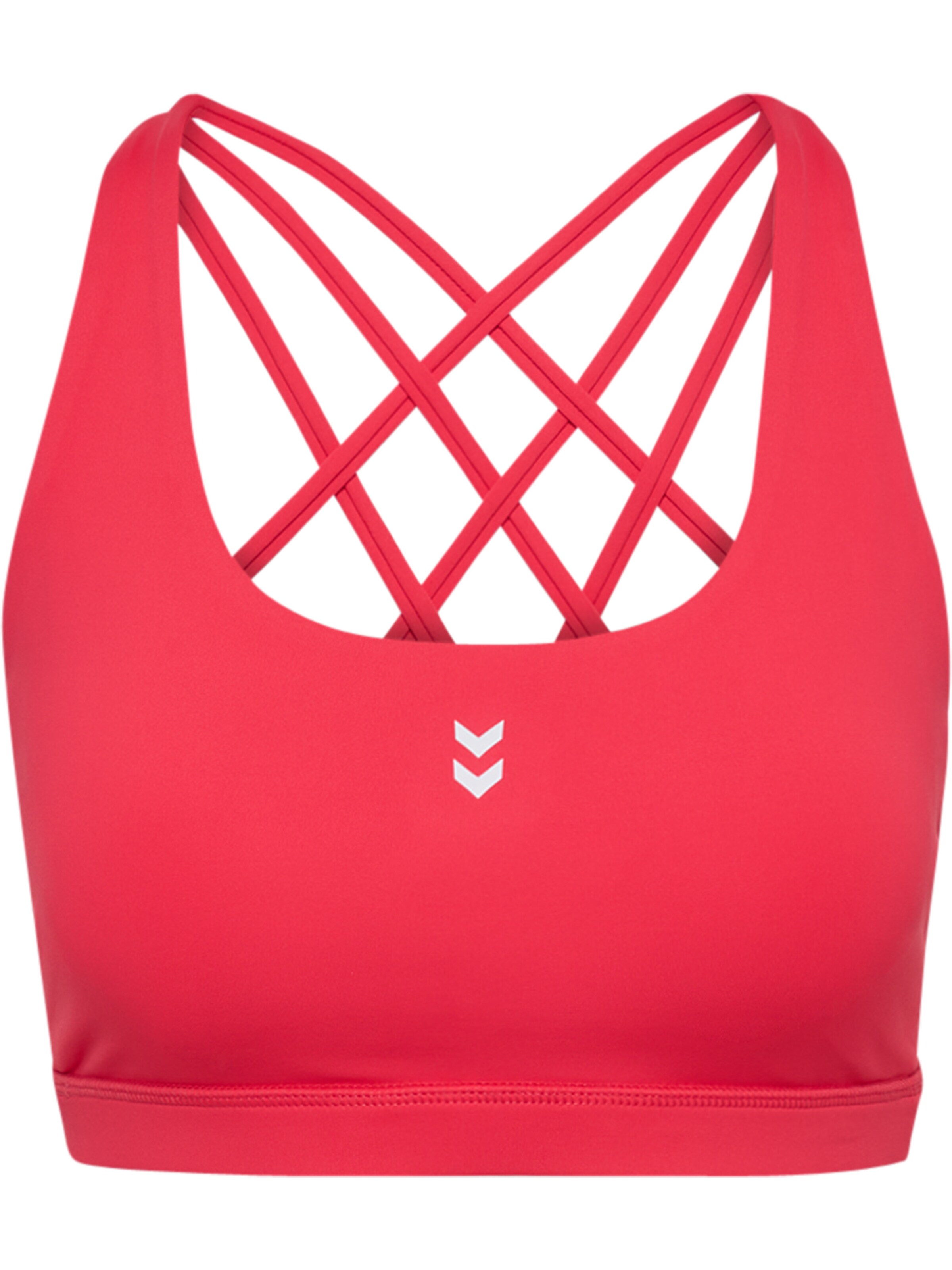 Hummel Bustier Sports-BH i rød: forside