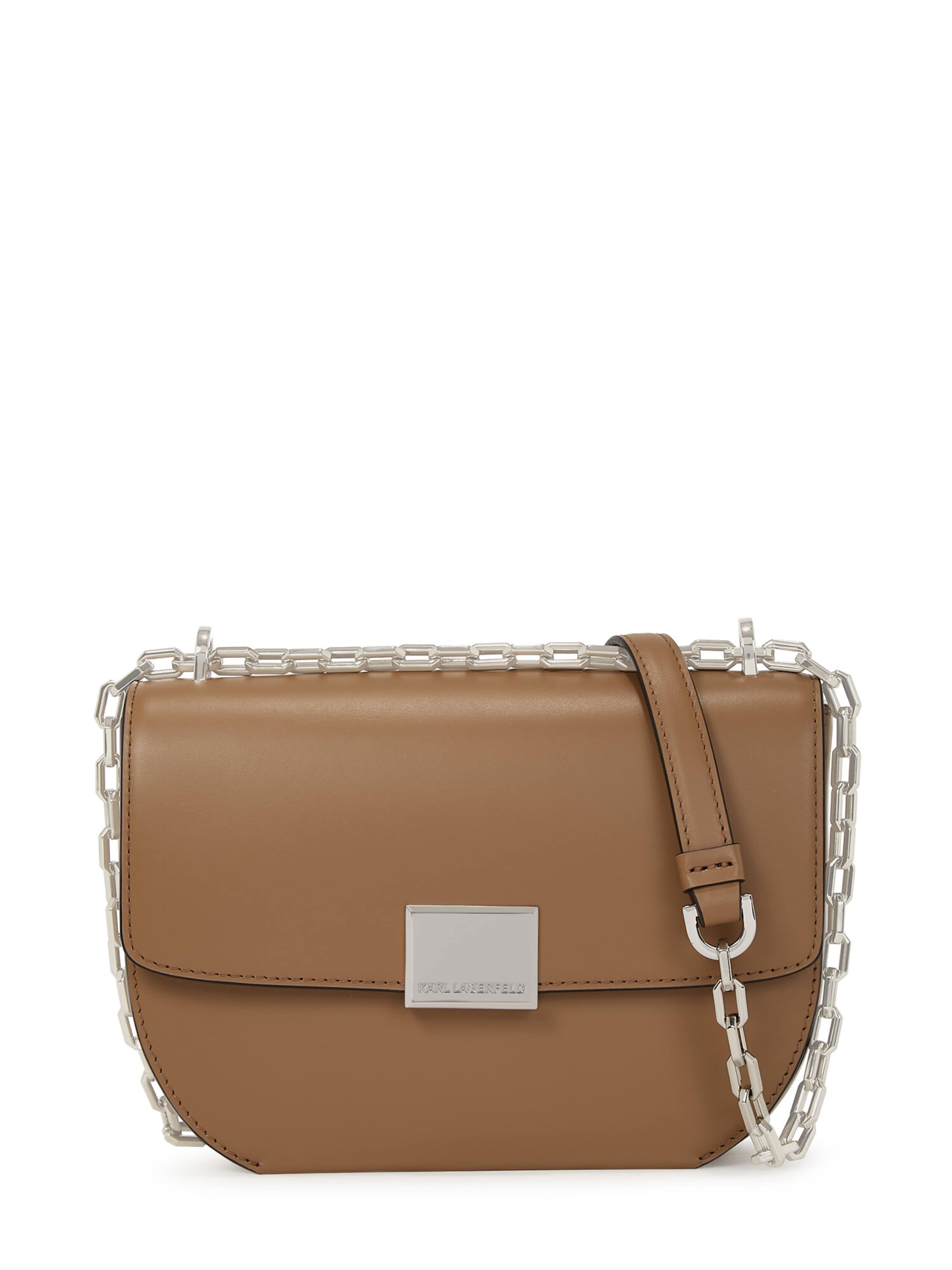 Borsa a tracolla 'Forever' di Karl Lagerfeld in marrone: frontale