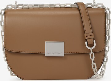 Karl Lagerfeld Crossbody Bag 'Forever' in Brown: front