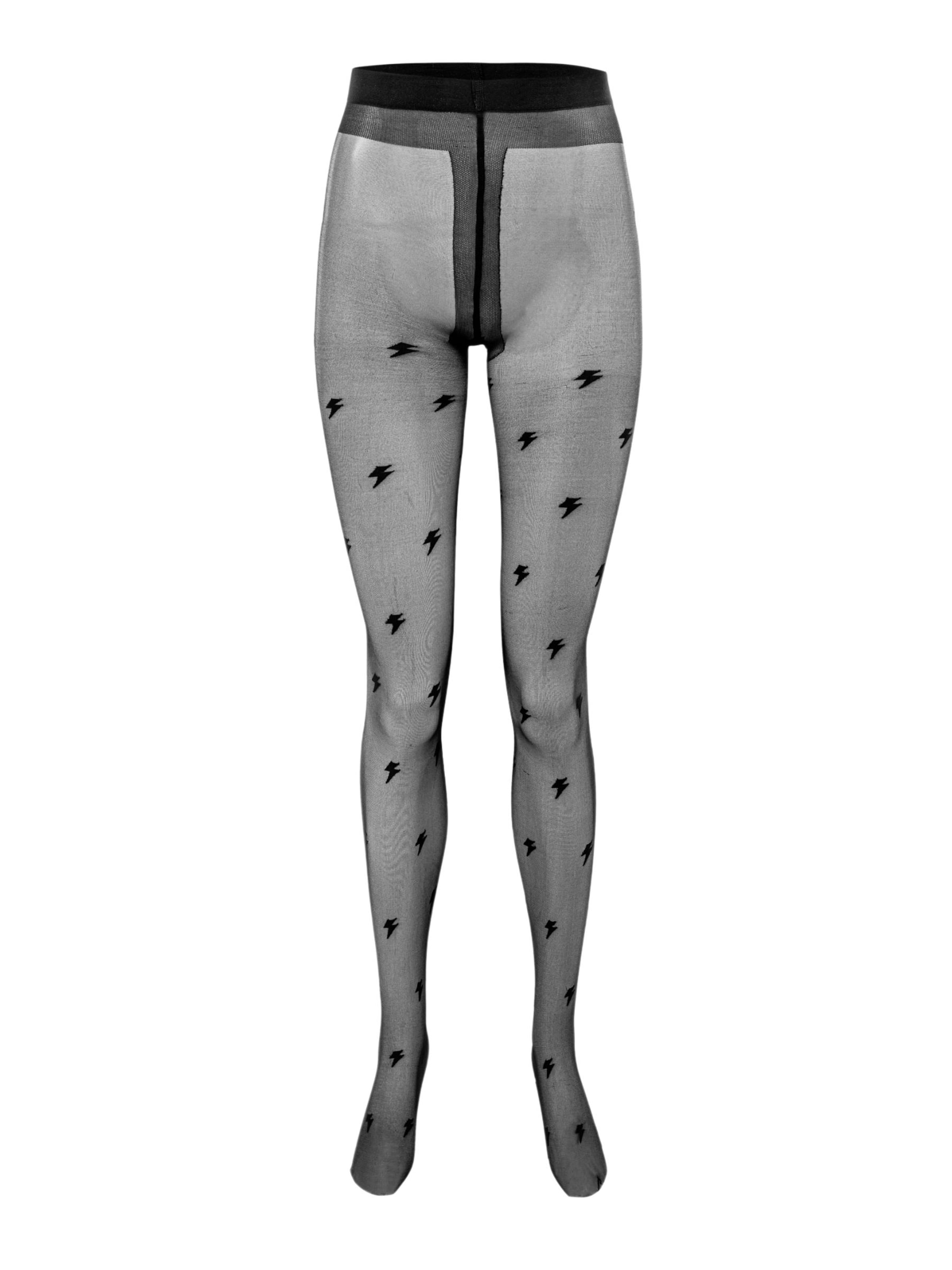 EKCENTRIK Strømpebukser i sort: forside