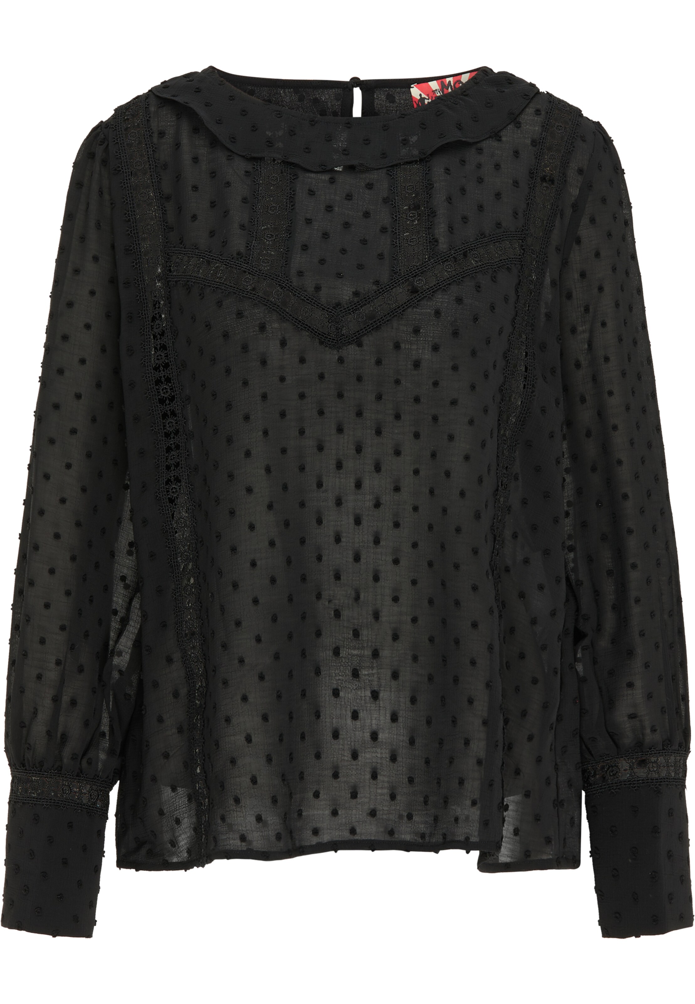 myMo ROCKS Blúzka - Čierna: predná strana