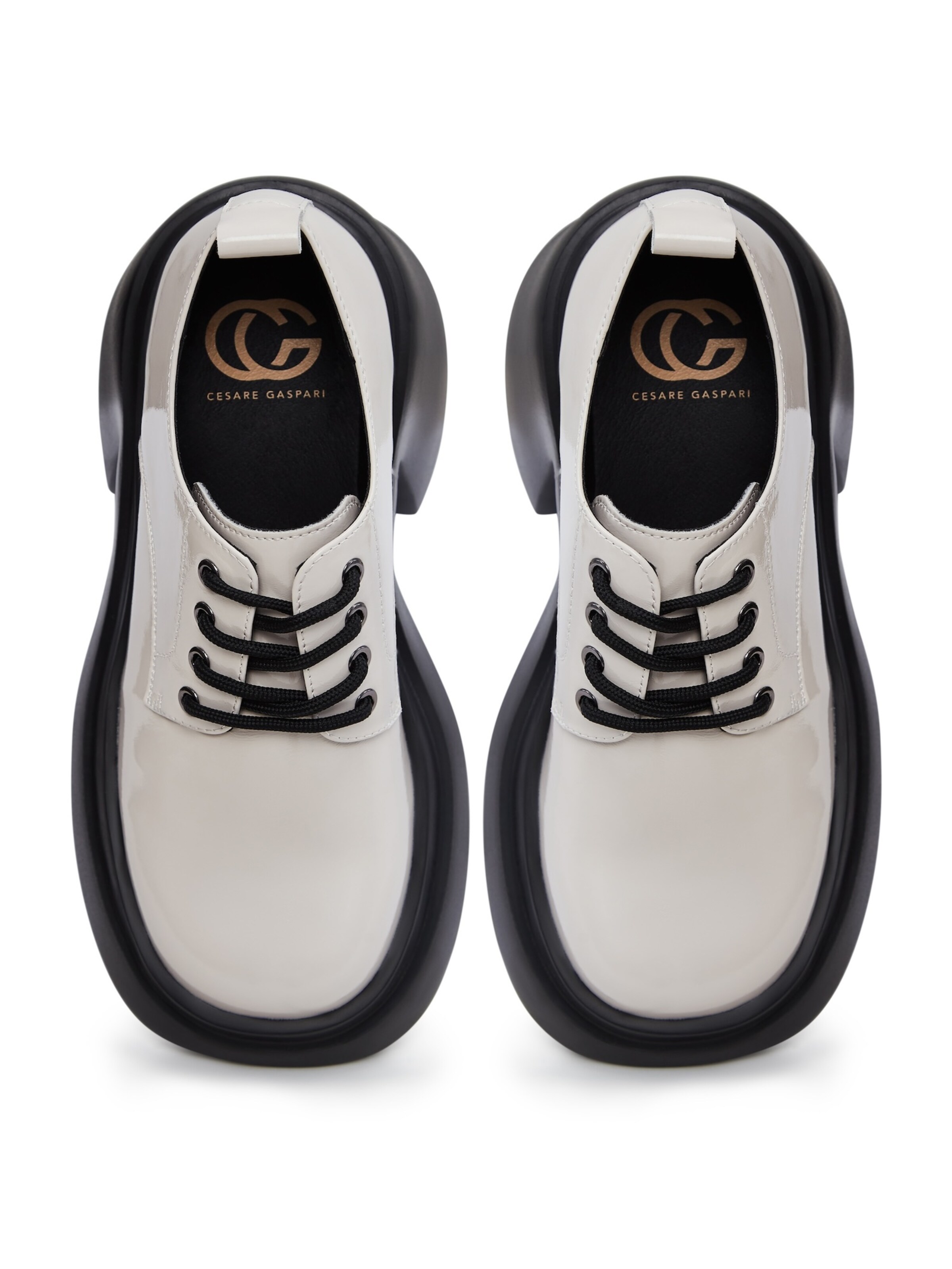 CESARE GASPARI Athletic Lace-Up Shoes in White