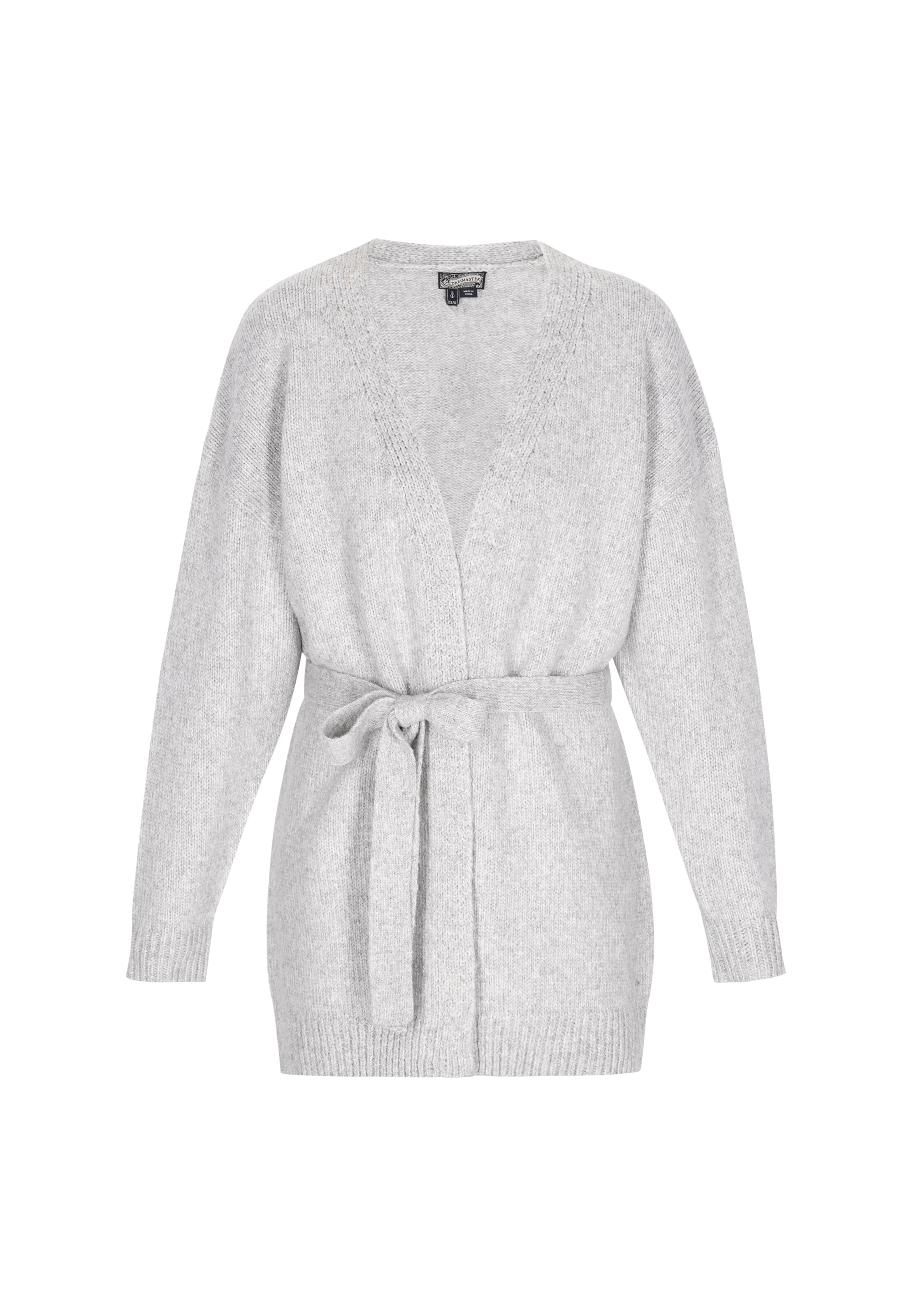 DreiMaster Vintage Πλεκτή ζακέτα σε γκρι: μπροστά