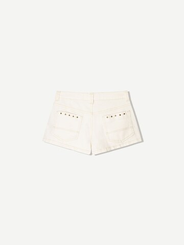 Regular Pantalon Bershka en blanc