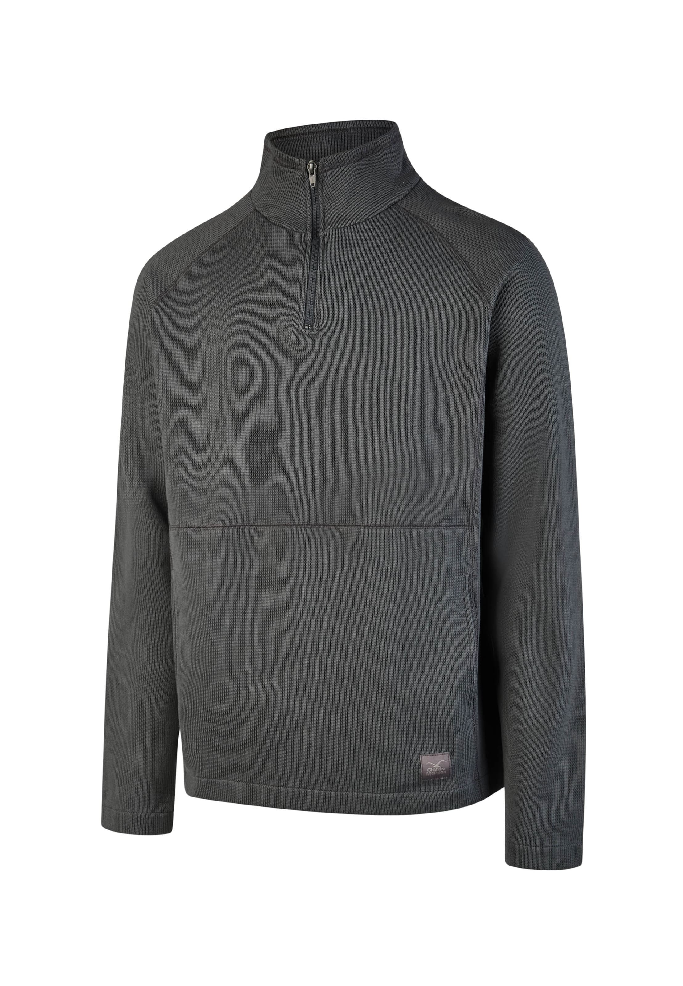 Cleptomanicx Pullover 'Double' in Grau