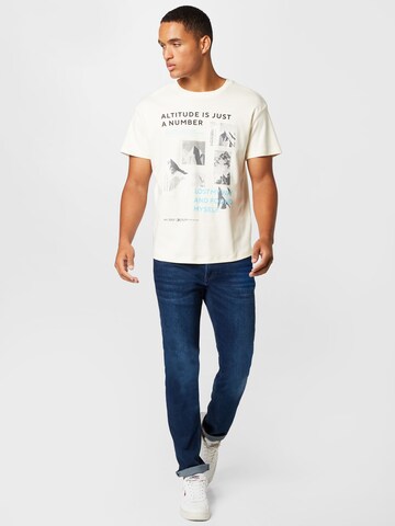 TOM TAILOR DENIM T-Shirt in Weiß