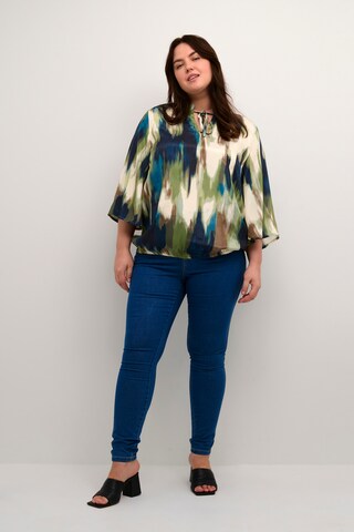 KAFFE CURVE Blouse 'Dory' in Green