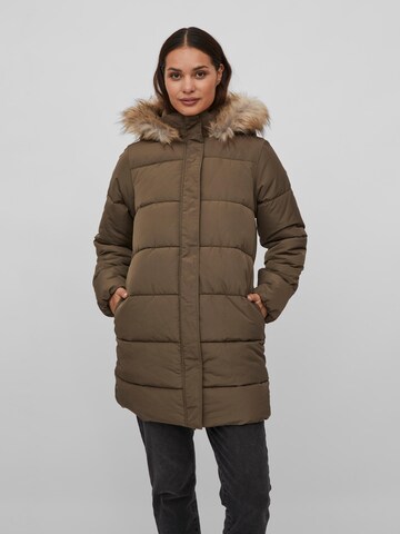 VILA - Parka de inverno 'Leola' em verde: frente