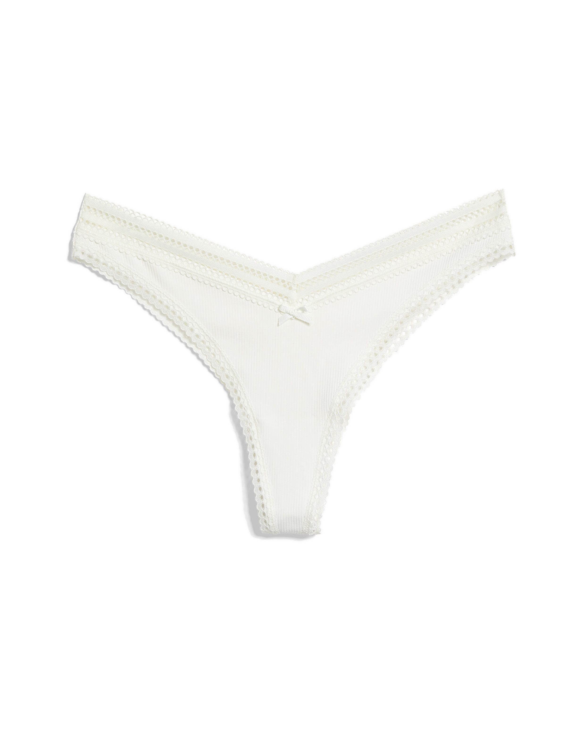 ETAM Thong 'Power' in White: front