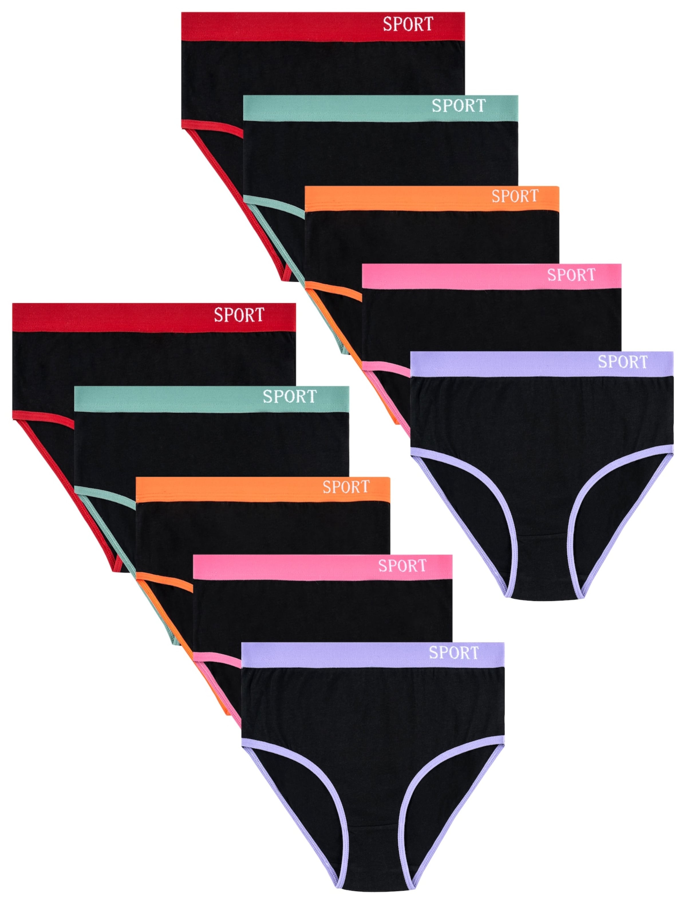 LOREZA Unterhose 'Mädchen Slips Chiara'‌‌‌‌‌‌ in Mischfarben: Vorderseite