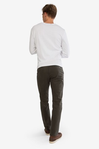 Hinrichs Slim fit Chino Pants 'Garvey' in Green