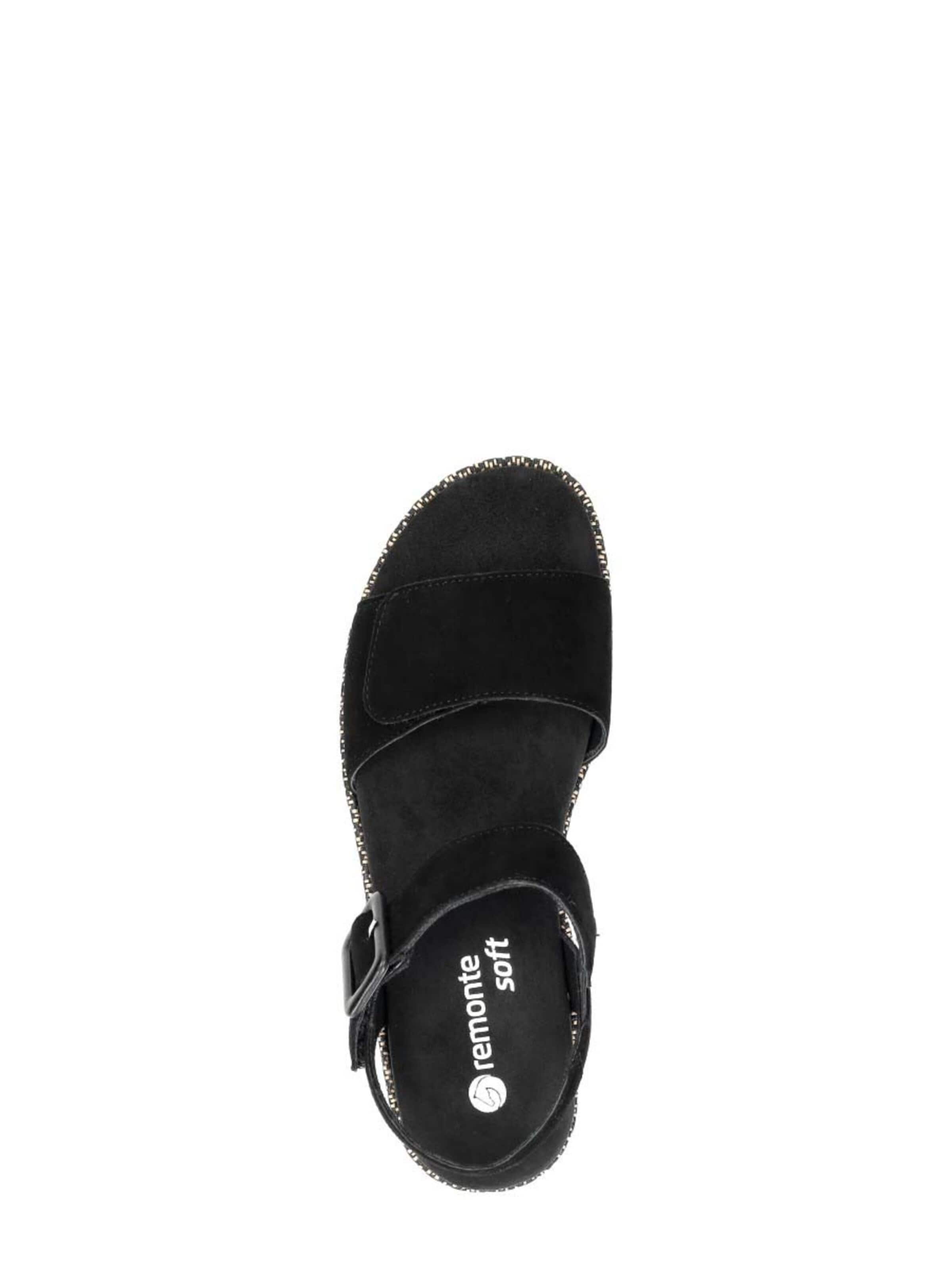 Sandales 'Sandalen Plat' REMONTE en noir