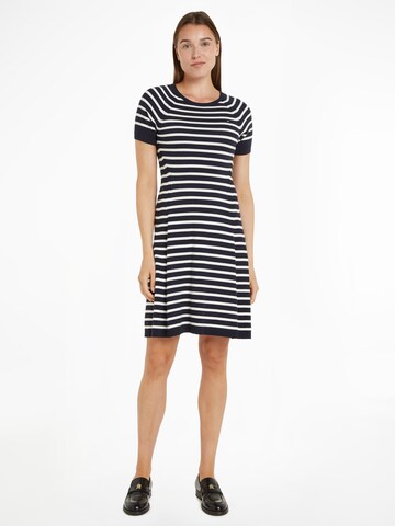 TOMMY HILFIGER Knitted dress in Blue: front