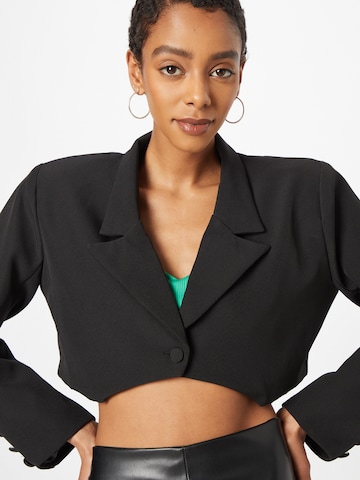 Nasty Gal Blazer 'Power Through' in Black