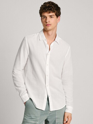 Pepe Jeans Regular fit Overhemd ' MARCEL ' in Wit: voorkant