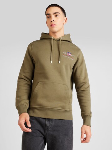 GANT Sweatshirt in Green: front