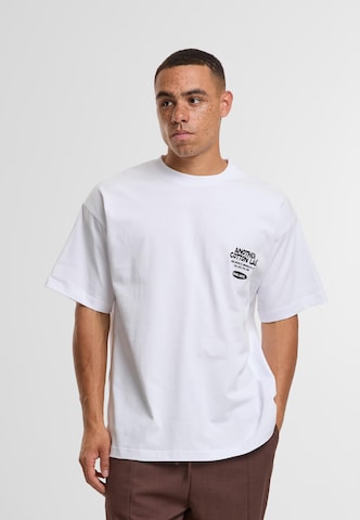 T-Shirt 'Bagel Society' Another Cotton Lab en blanc