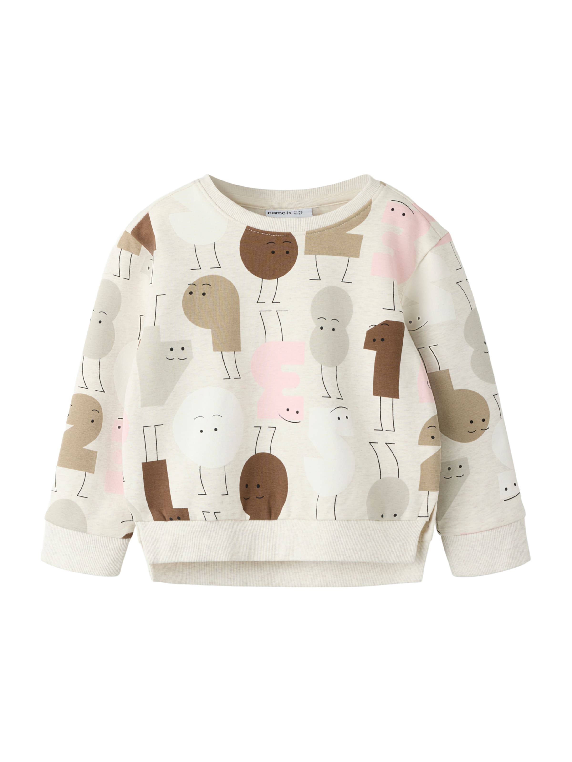 NAME IT - Sweatshirt 'NMFOLYDIA' em cinzento: frente