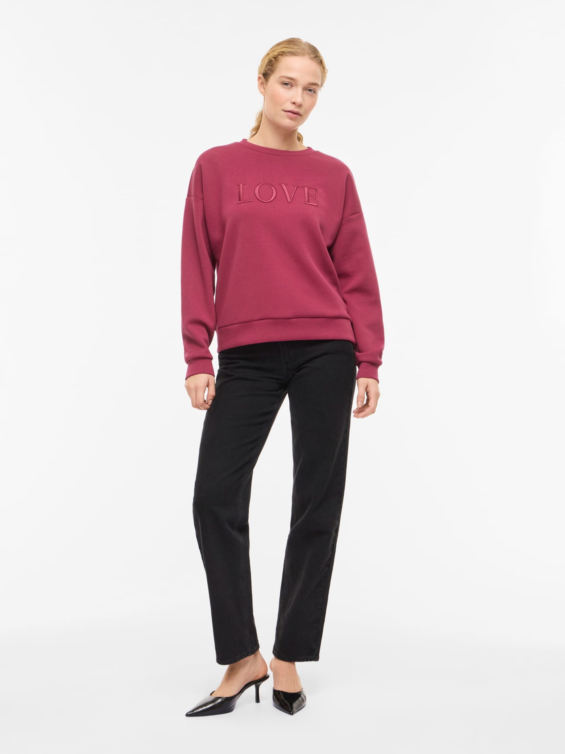 VILA Sweatshirt 'Reflect' in Rood