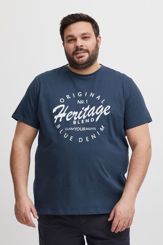 T-Shirt BLEND en bleu : devant