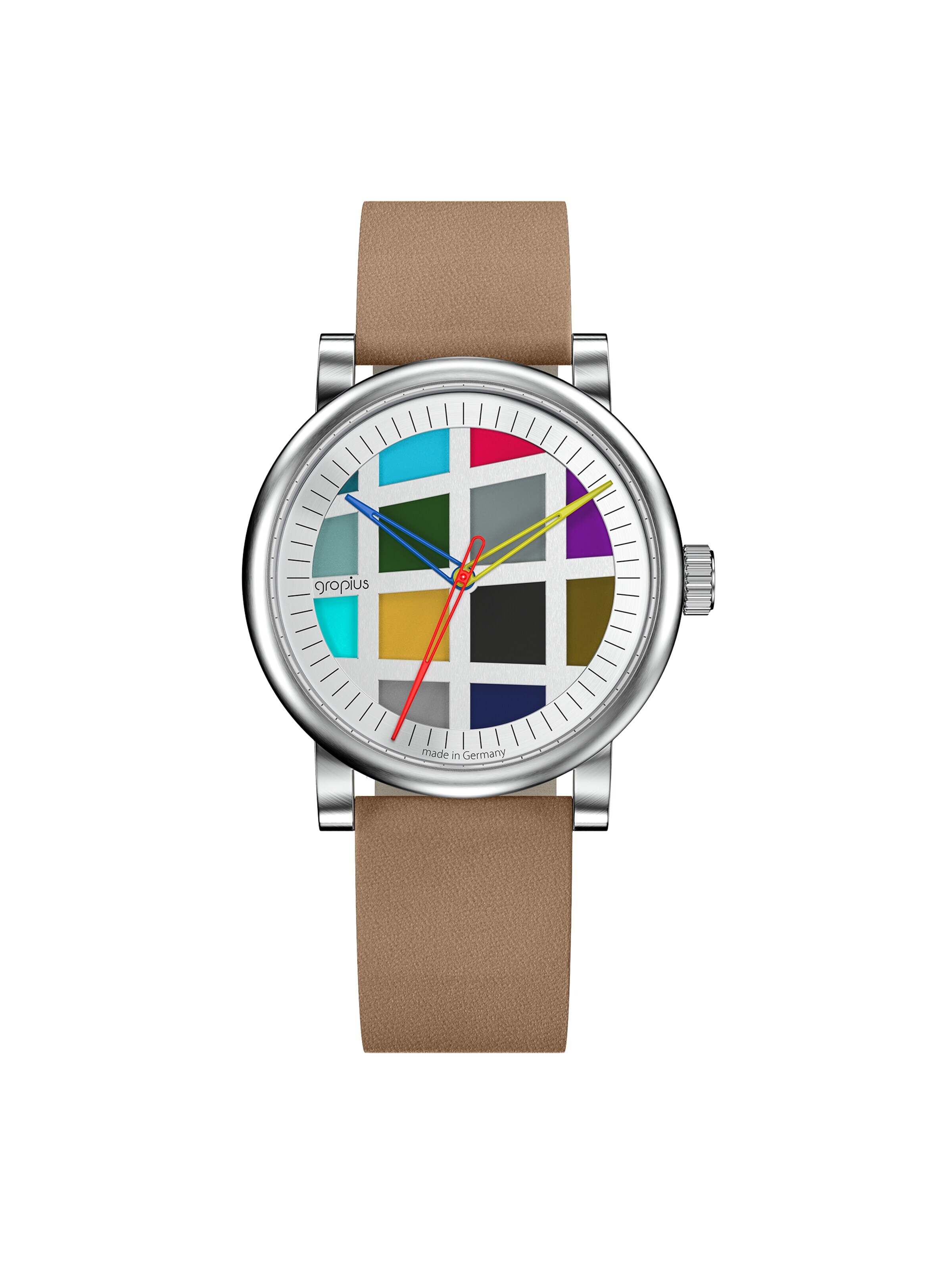 WALTER GROPIUS Analog Watch 'ATRIUM AUTOMATIK' in Silver: front