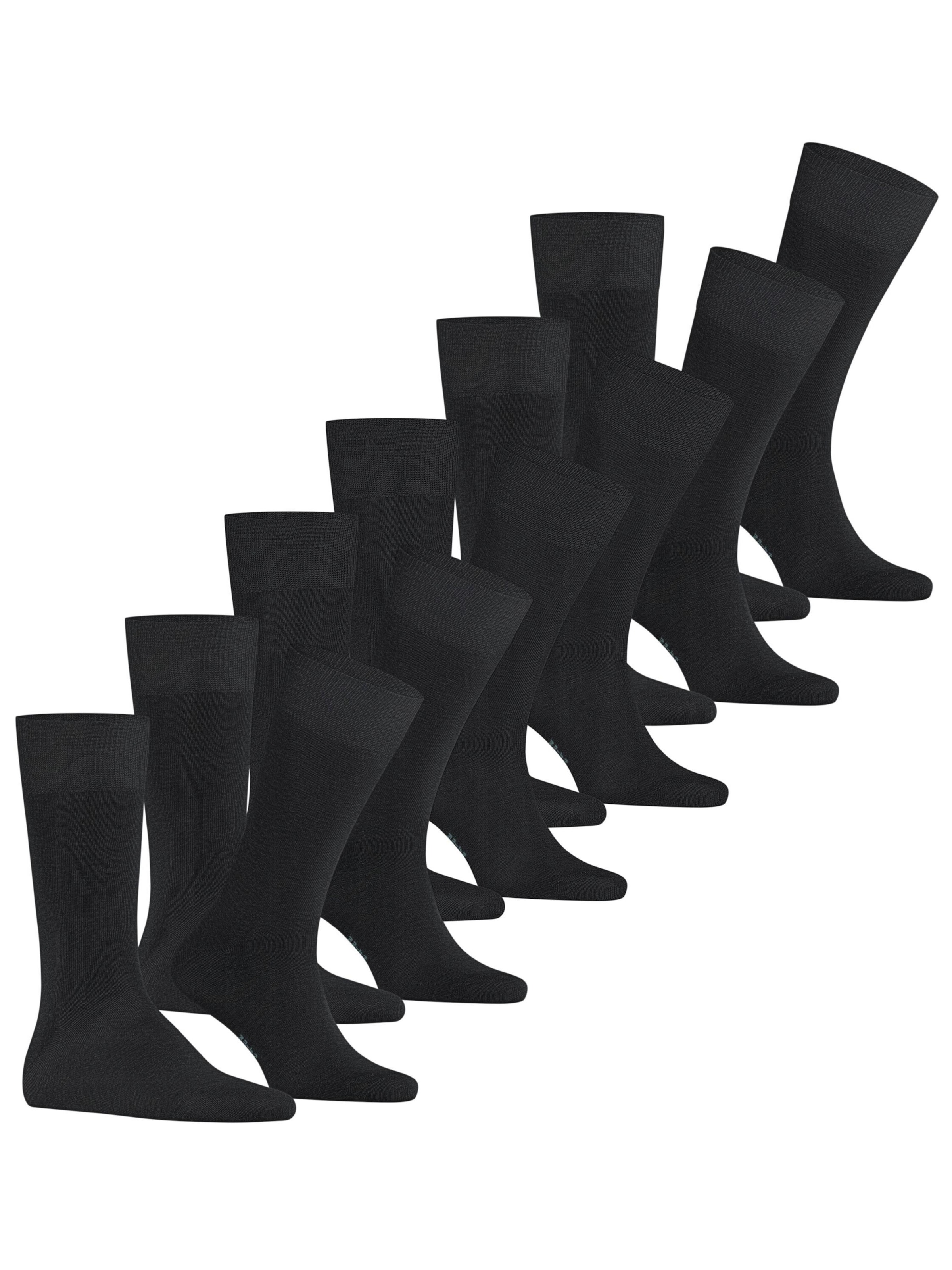 FALKE Socks 'Happy 6-Pack' in Black
