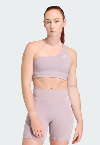 Bustino Reggiseno sportivo 'Optime' di ADIDAS PERFORMANCE in lilla: frontale