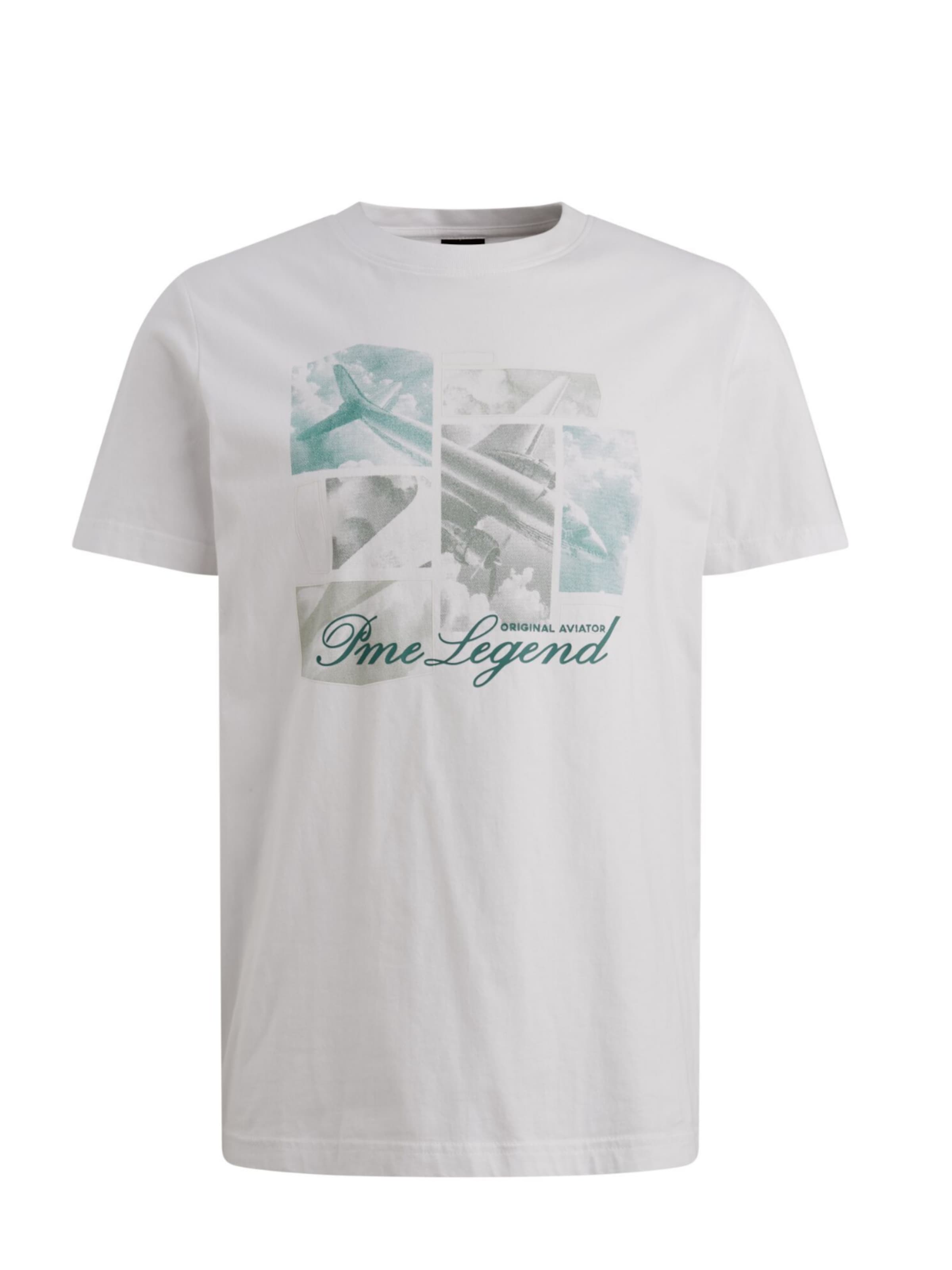 Pme-Legend Shirt 'PME Legend - Heren t-shirt' in Wit: voorkant