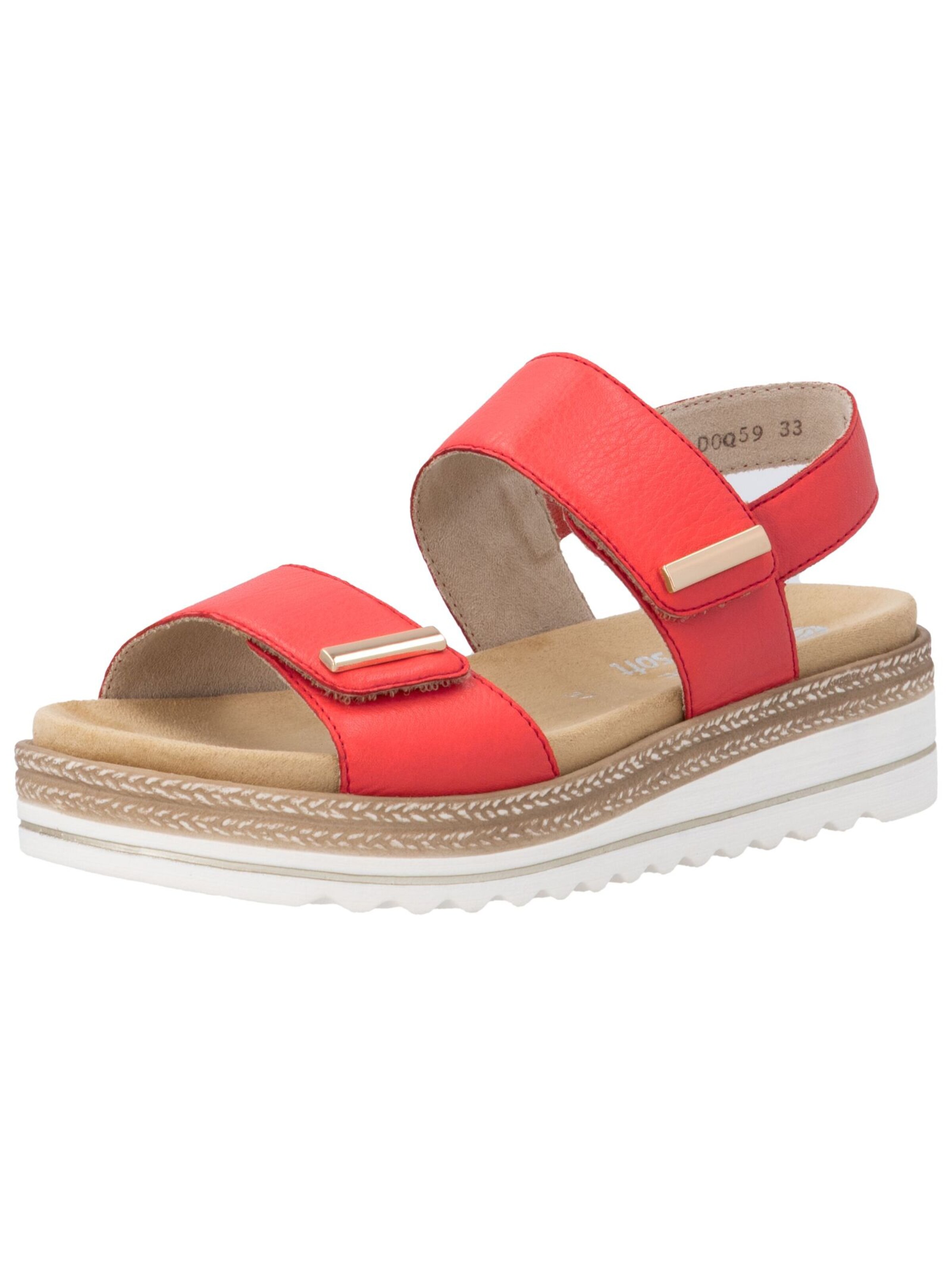 REMONTE Sandale in Rot: Vorderseite