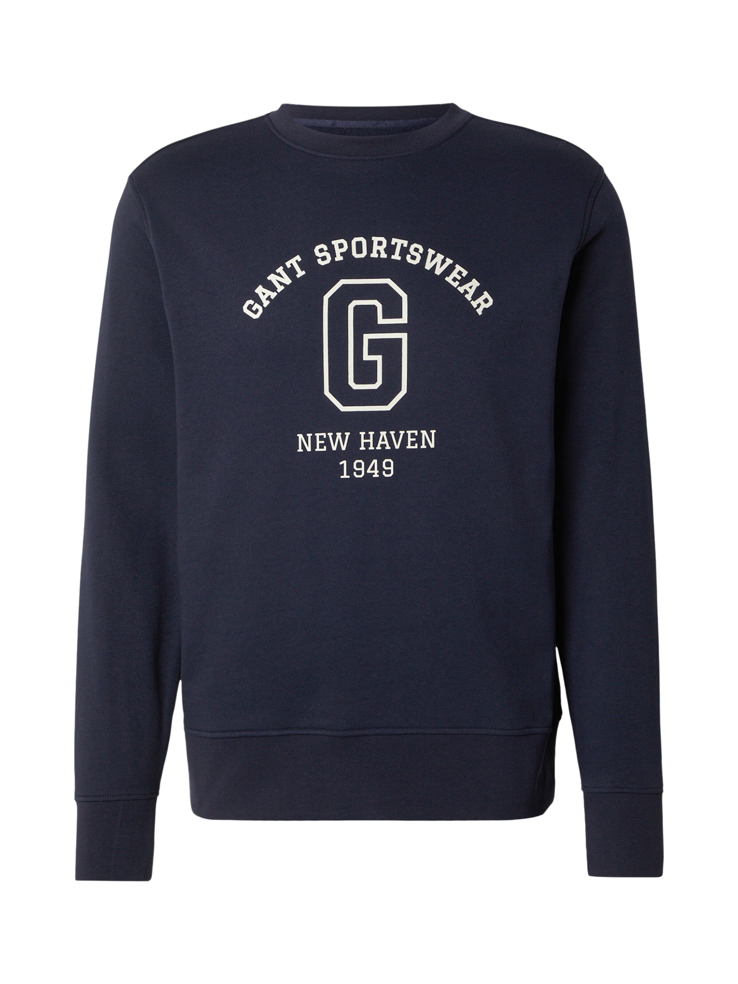 GANT Sweatshirt i mørkeblå / hvid, Produktvisning