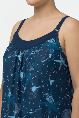 Ulla Popken Bandeau BH in Blauw