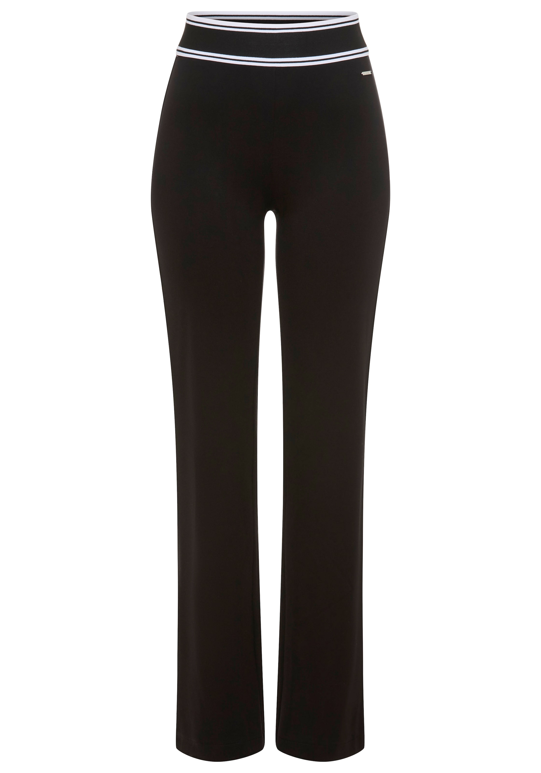 LAURA SCOTT Pajama Pants in Black: front