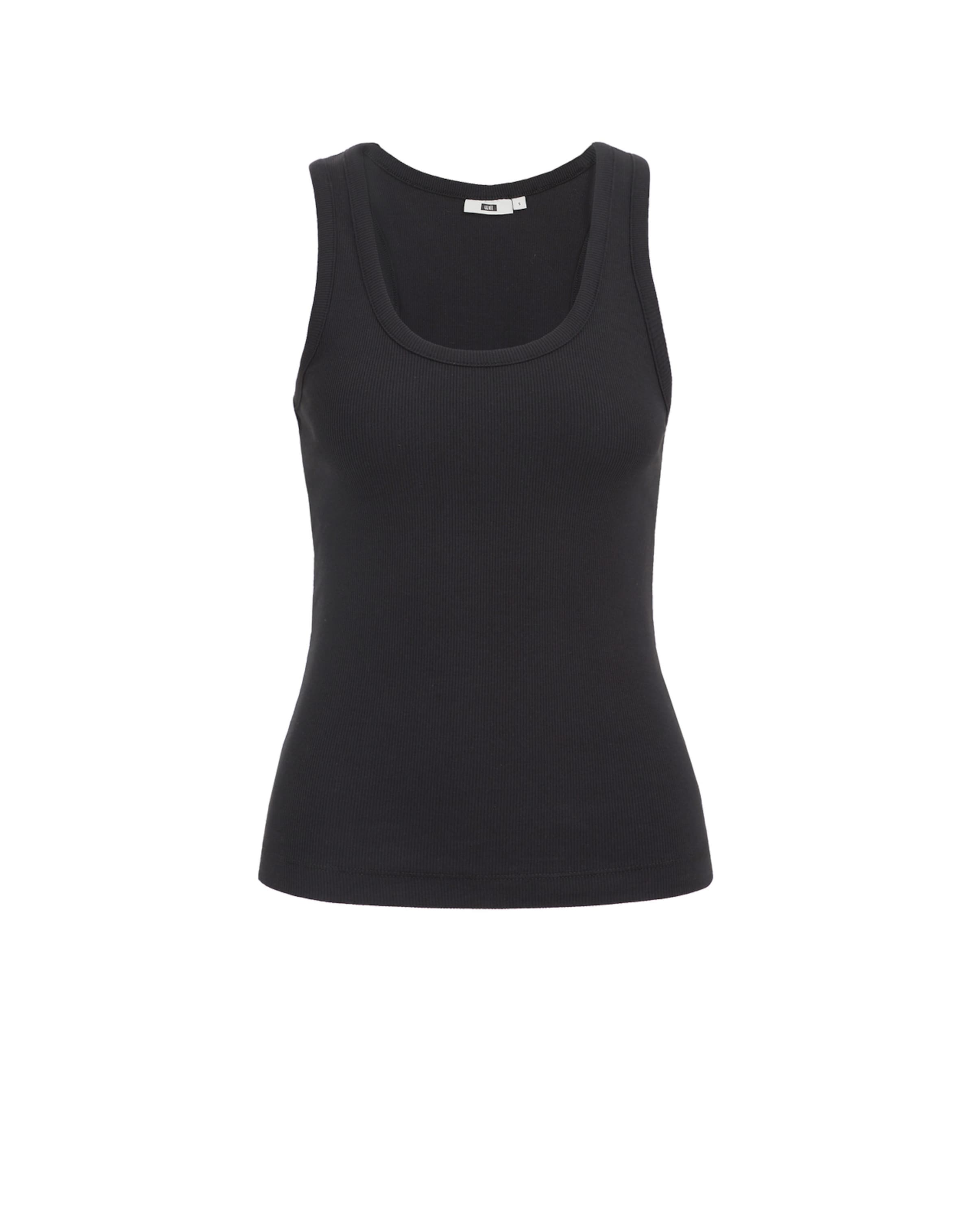 WE Fashion Топ в черно: отпред