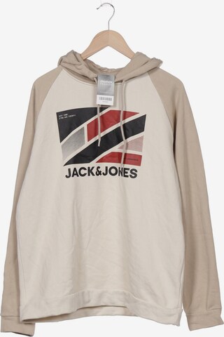 JACK & JONES Sweatshirt & Zip-Up Hoodie in XXL in Beige: front
