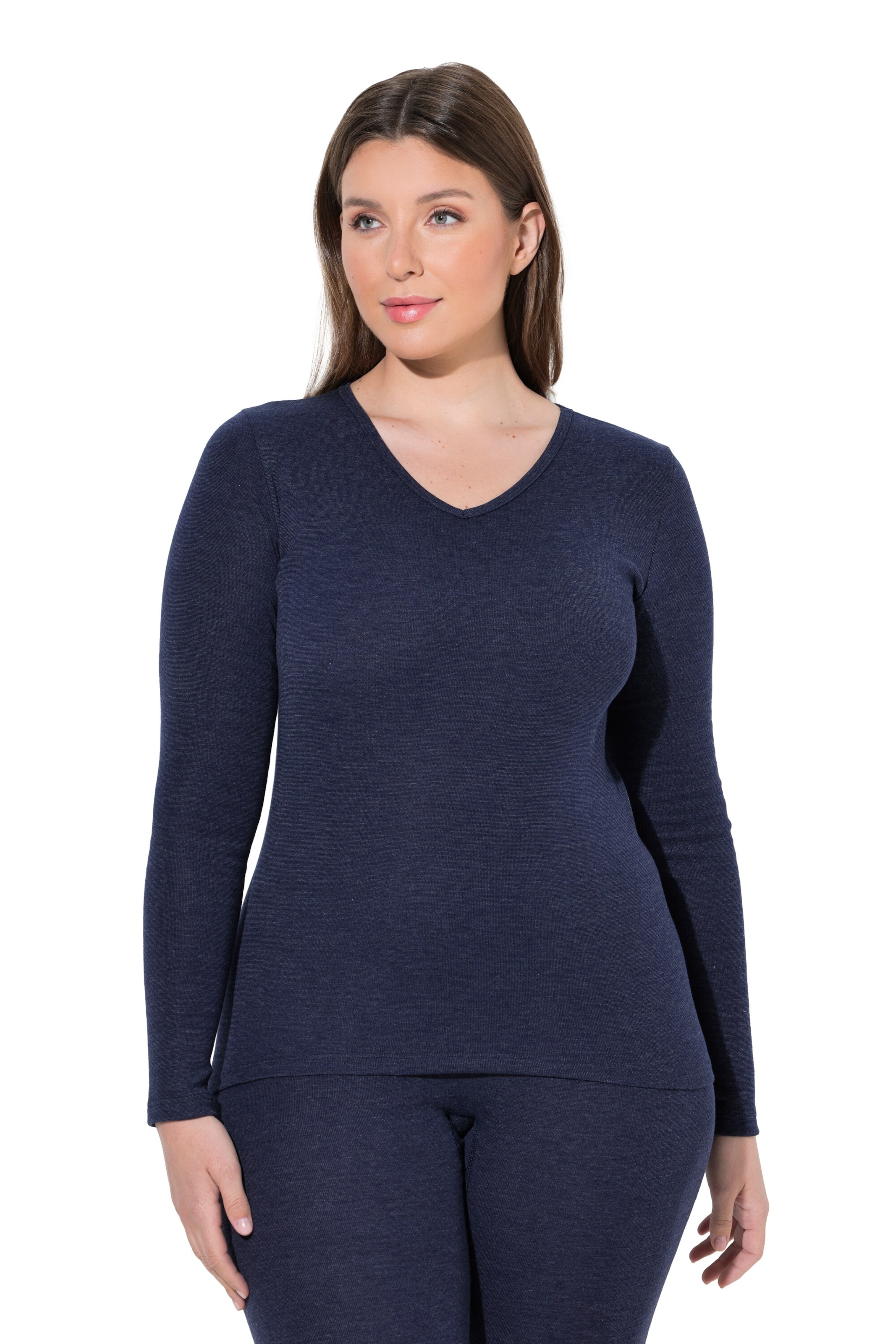 Ulla Popken Base Layer in Blue: front