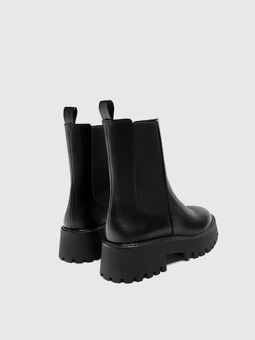 Pull&Bear Chelsea Boots i sort