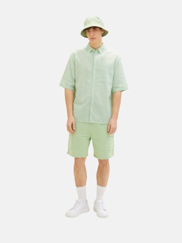 žalia TOM TAILOR DENIM Patogus modelis Marškiniai