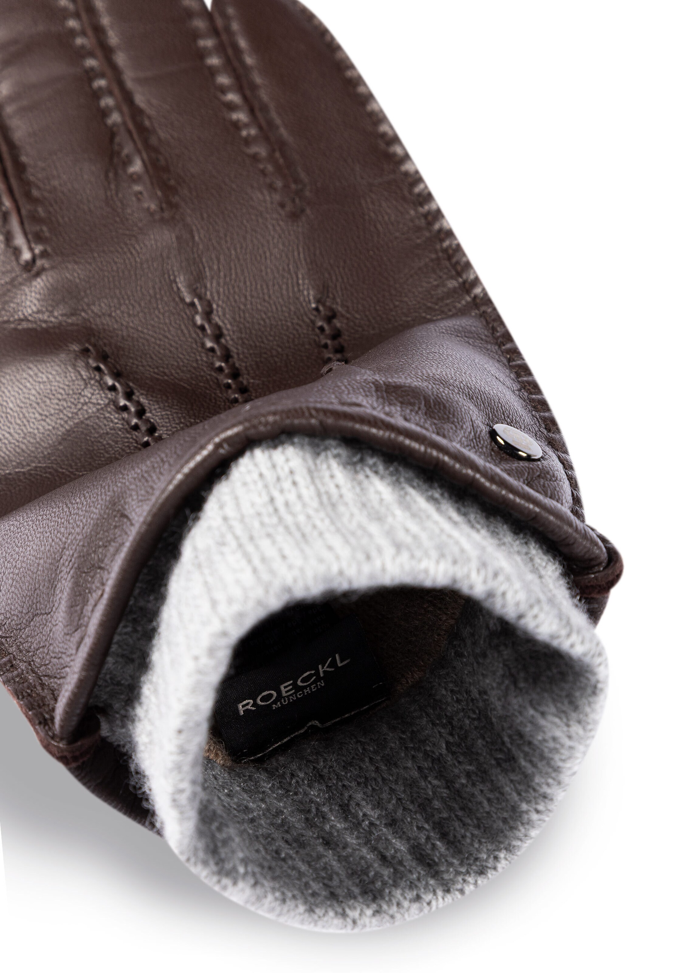 Roeckl Vingerhandschoenen 'METZ' in Bruin
