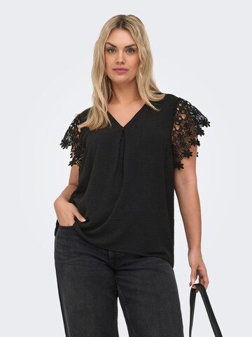 Top 'CARMETTA' di ONLY Carmakoma in nero: frontale