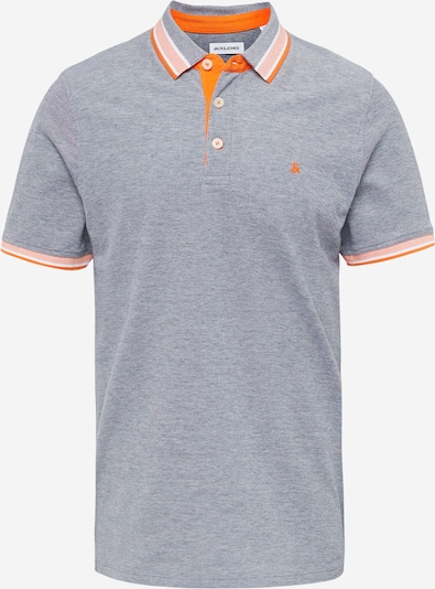 JACK & JONES Paita 'JJEPaulos' värissä savunsininen / mandariini / valkoinen, Tuotenäkymä