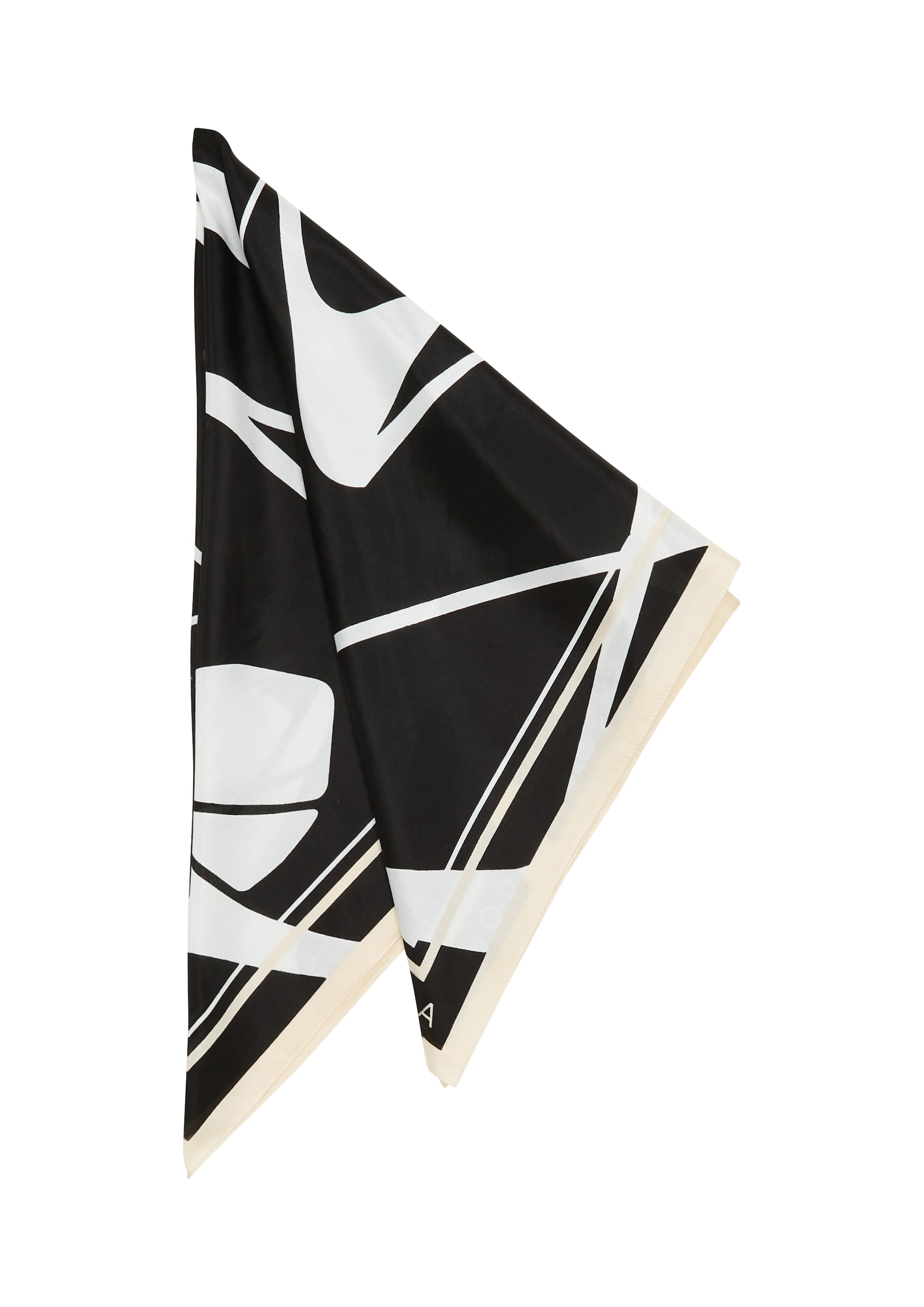 Foulard COMMA en noir : devant
