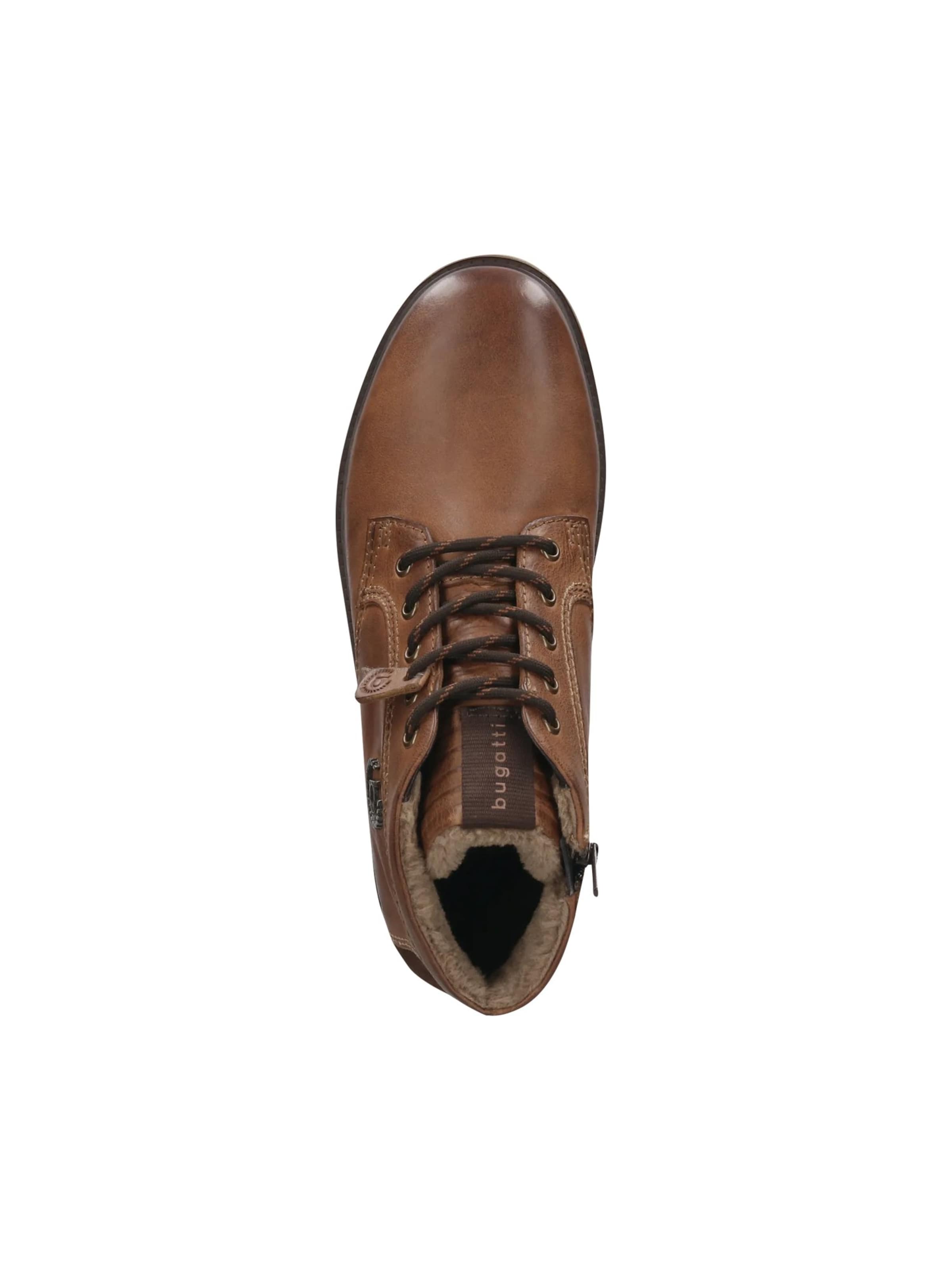 bugatti Šnurovacie čižmy - Hnedá