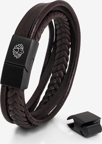 Akitsune Bracelet 'Pax' in Brown: front