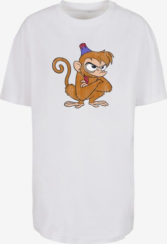 F4NT4STIC Shirt 'Disney Aladdin Classic Angry Abu' in Wit: voorkant