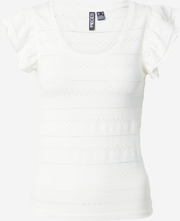 PIECES - Camisa 'SELMA' em branco: frente