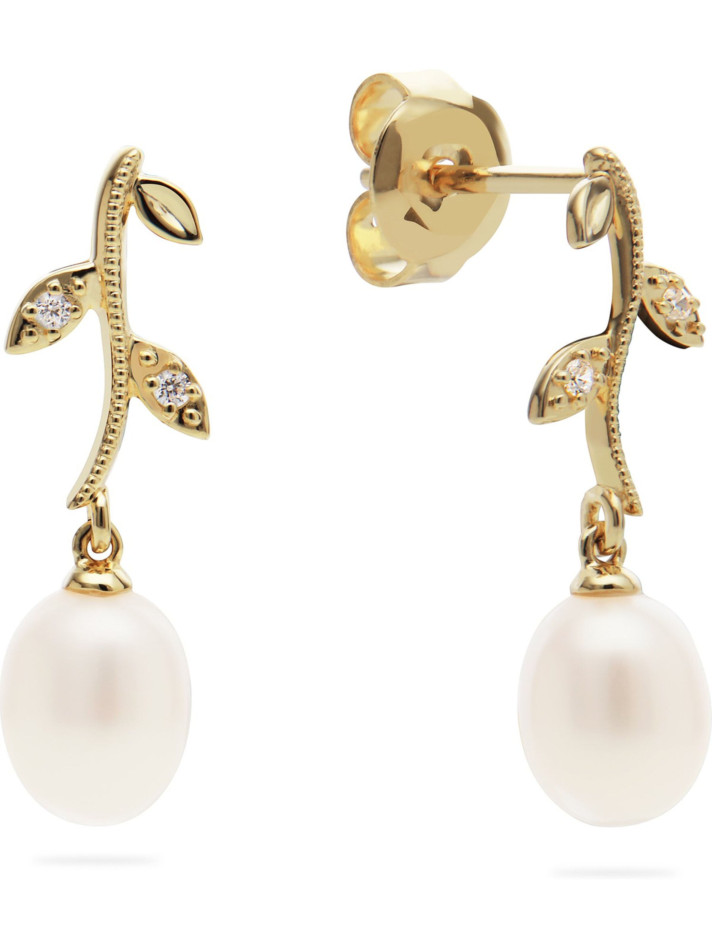 CHRIST Earrings in Gold: front