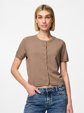 PIECES Cardigan 'NATALIE ' i brun: forside